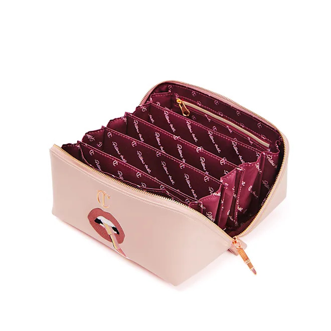 Лімітована косметичка Charlotte Tilbury PILLOW TALK MAKEUP BAG LIMITED EDITION MAKEUP BAG Pillow Talk Makeup Organiser Bag to Store All of Your Beauty Secrets!